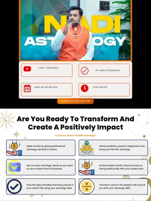 Astrologer webinar landing page digitalridhi portfolio
